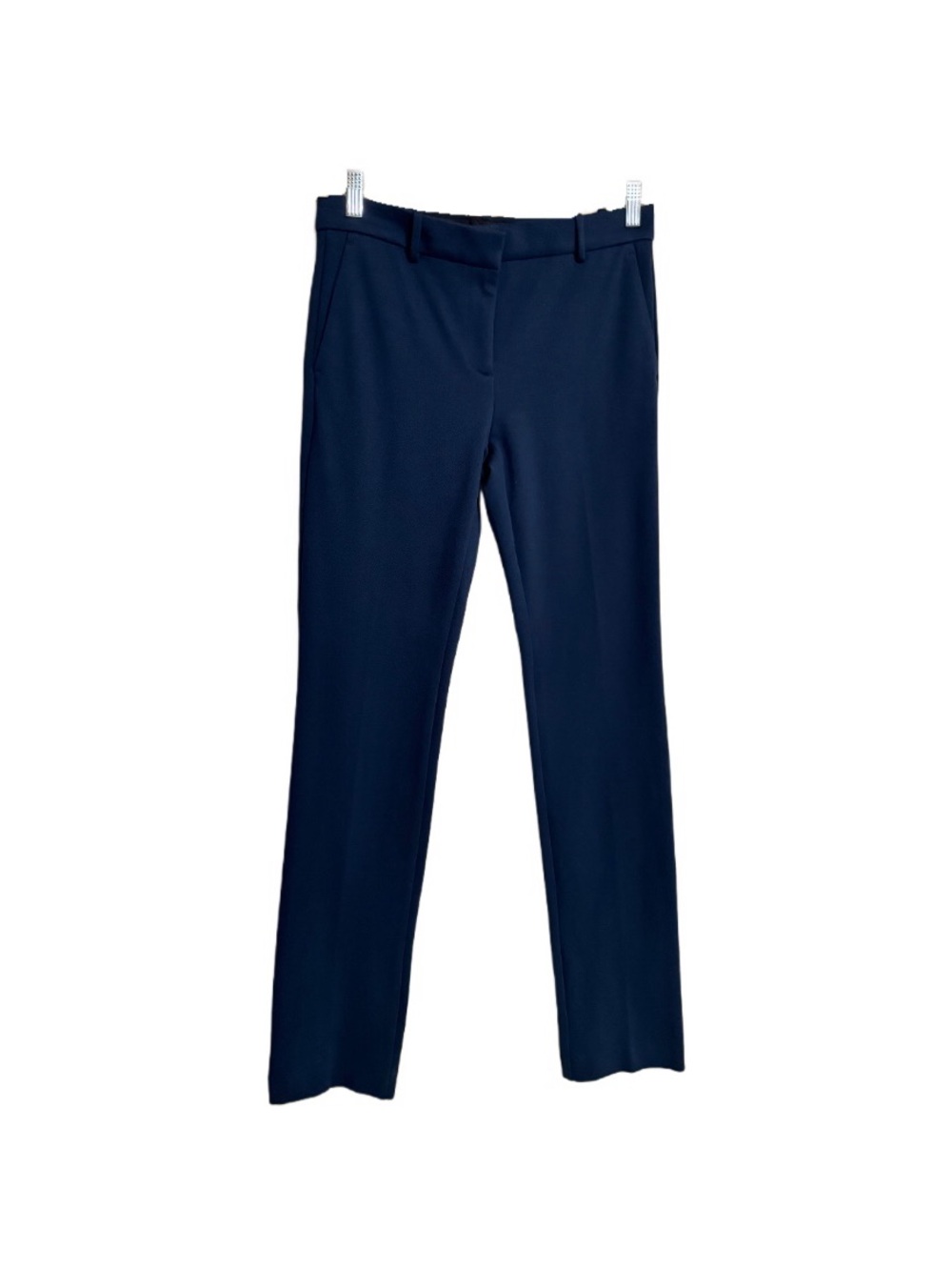 Ann Taylor Navy Blue Seasonless Stretch High Rise Trouser Pants Size 2T Business